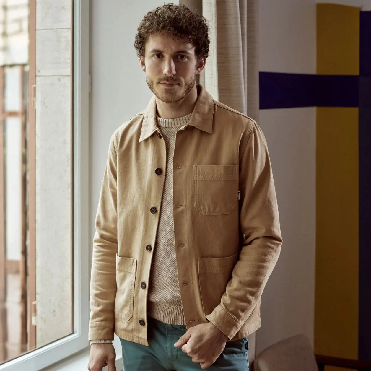 VESTE LORGE BEIGE FAGUO -  Klubb