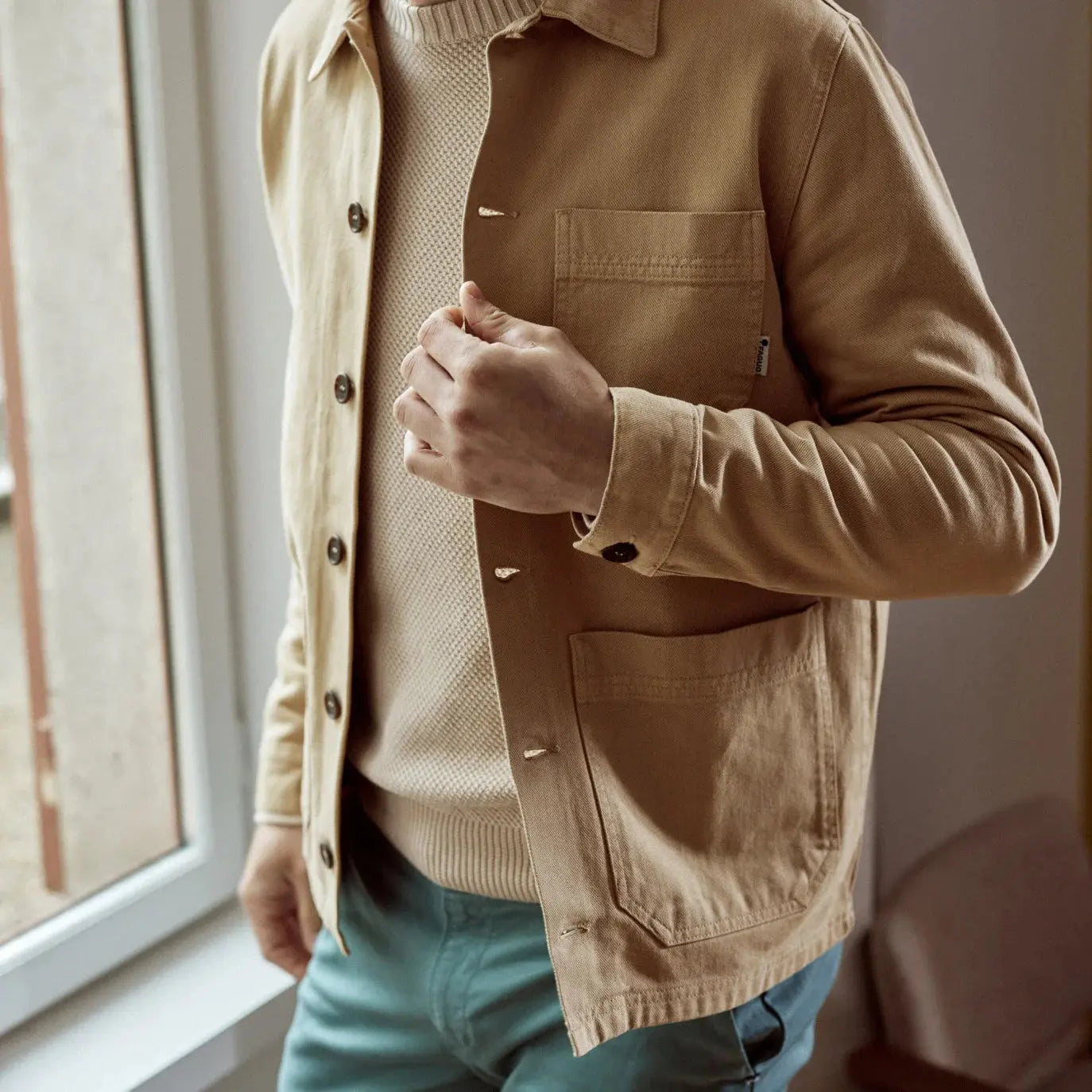 VESTE LORGE BEIGE FAGUO -  Klubb