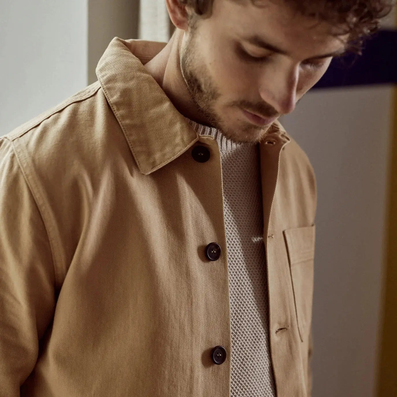 VESTE LORGE BEIGE FAGUO -  Klubb