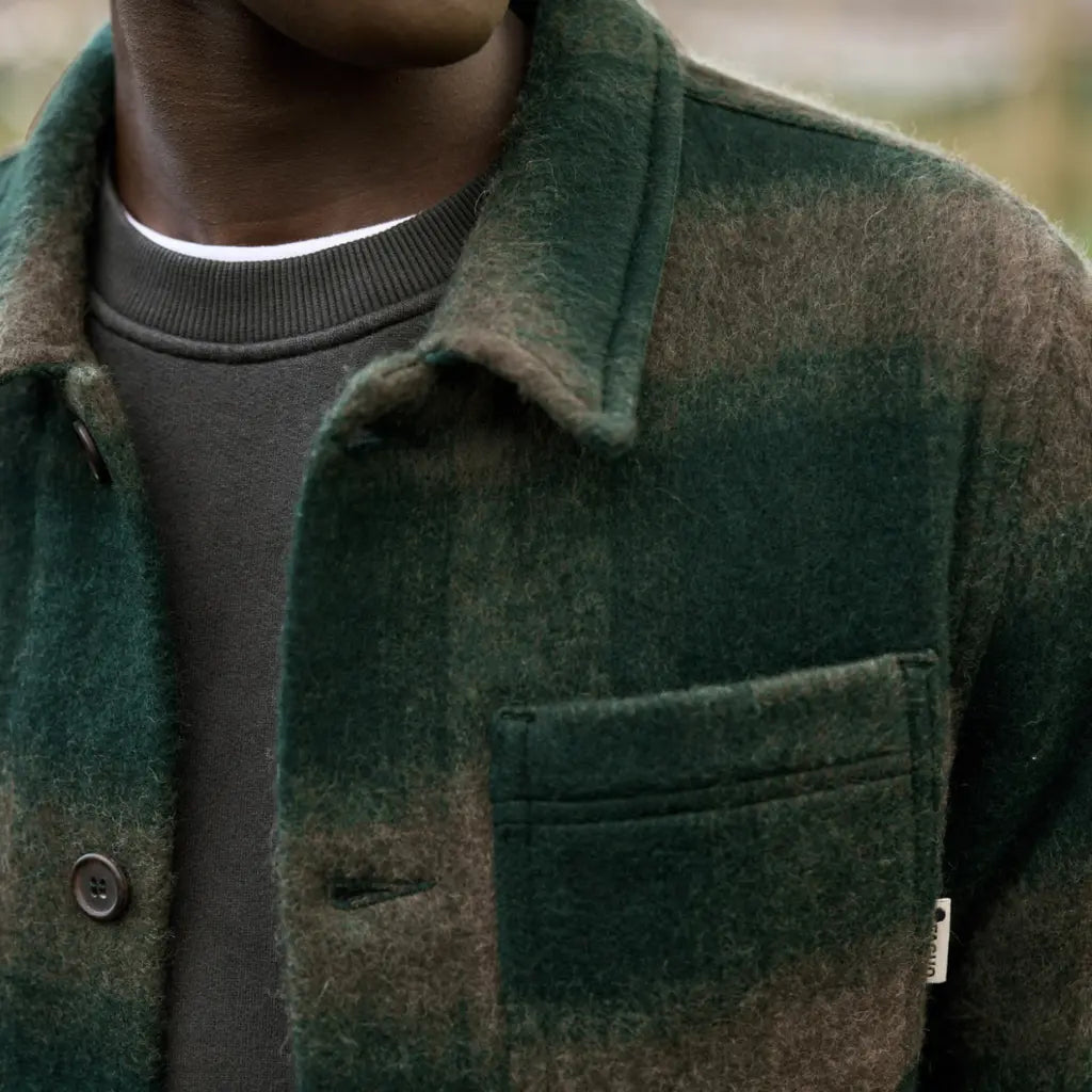 FAGUO -  VESTE LORGE VERT & BLEU -  Klubb