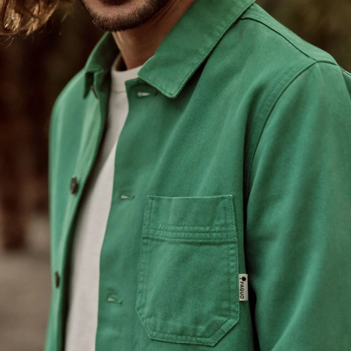 VESTE LORGE VERTE FAGUO -  Klubb