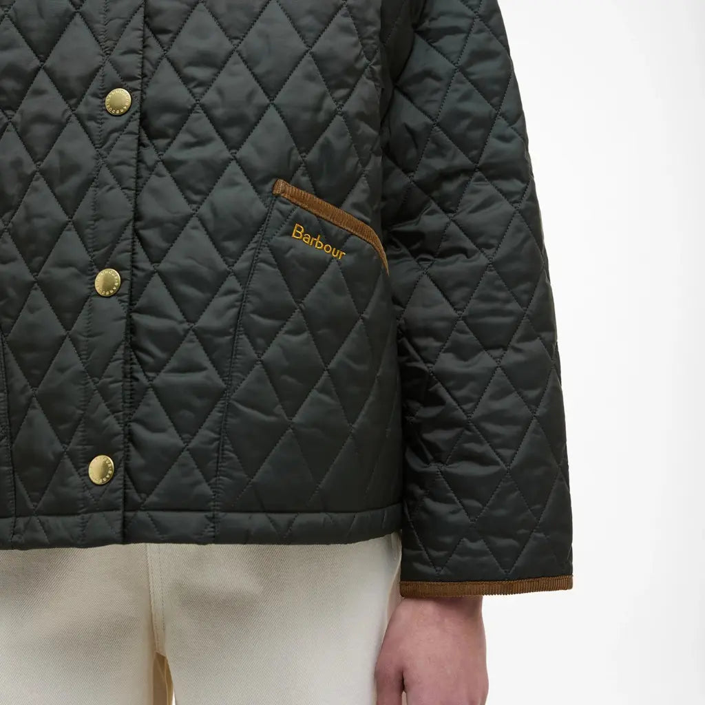 BARBOUR -  VESTE MATELASSÉE ICONS CROPPED LIDDESDALE -  Klubb