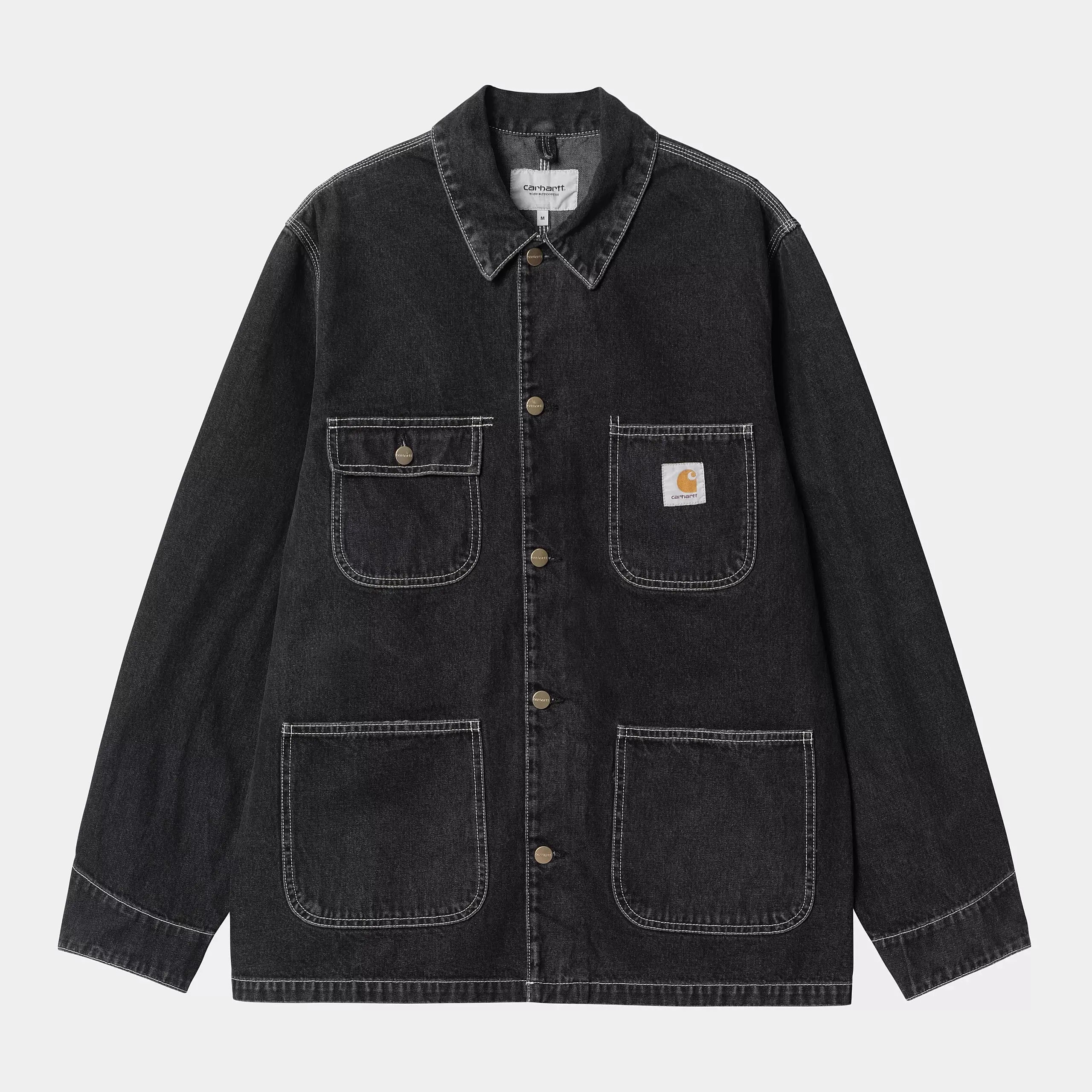 VESTE OG CHORE BLACK STONE WASHED CARHARTT WIP -  Klubb