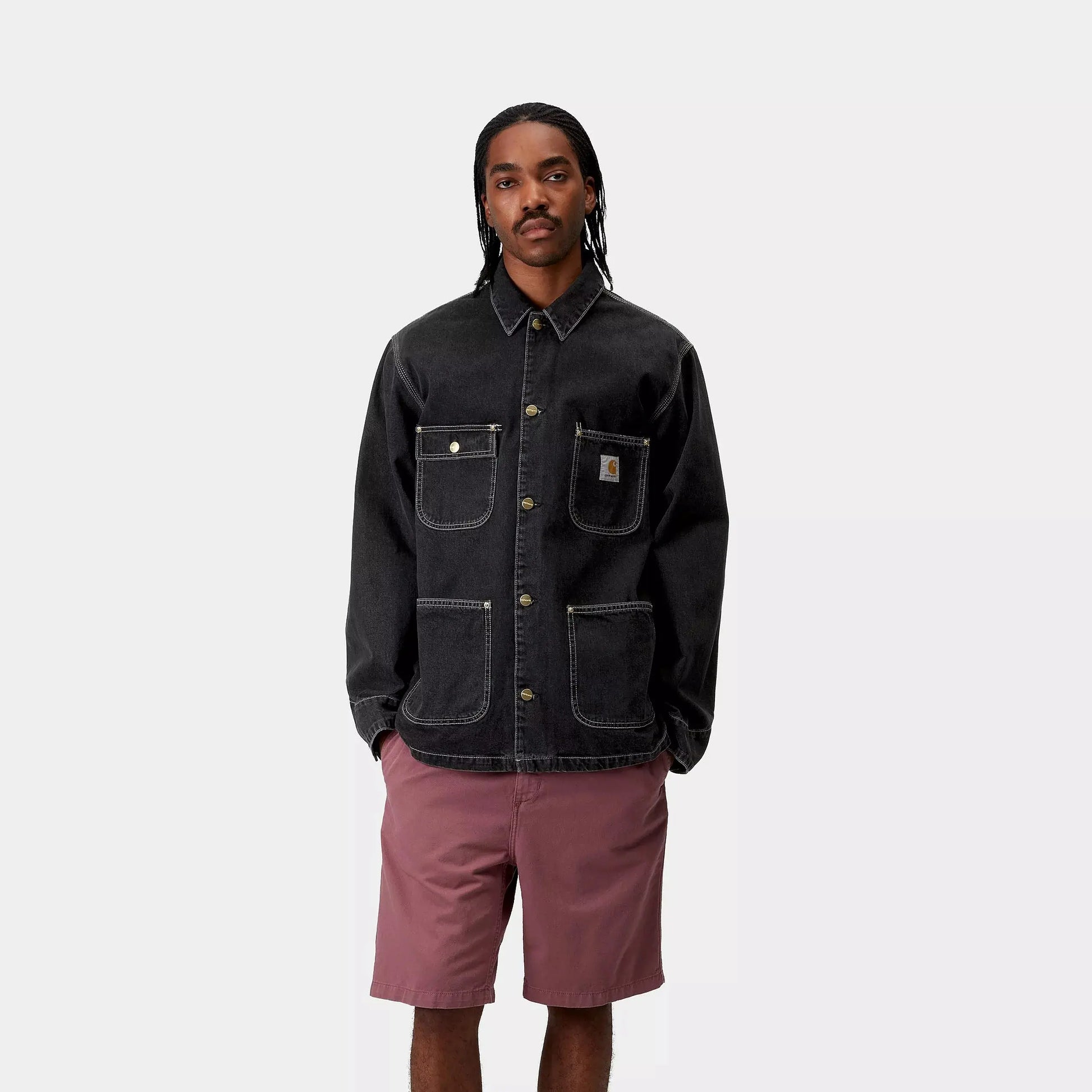 VESTE OG CHORE BLACK STONE WASHED CARHARTT WIP -  Klubb