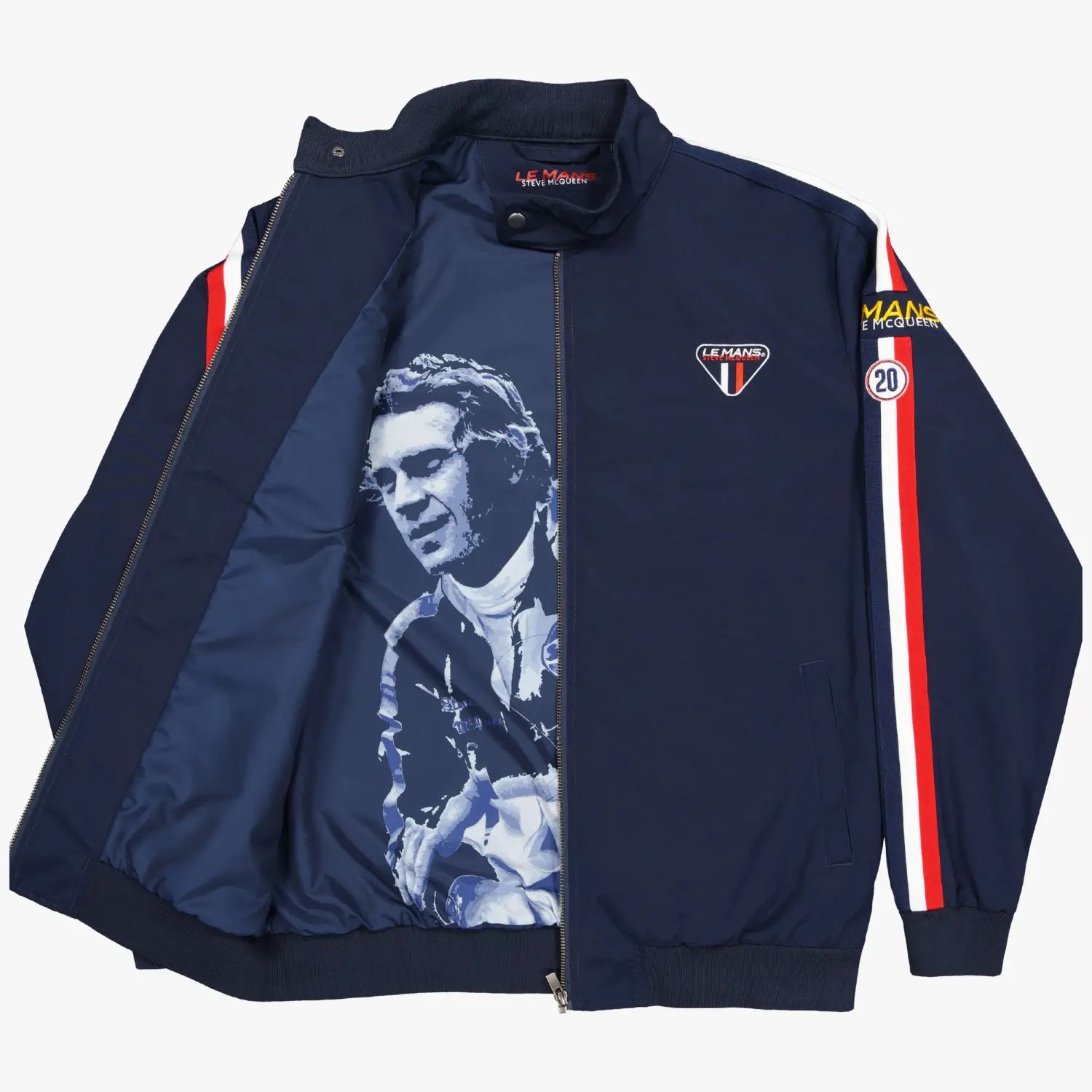 VESTE RACING NAVY STEVE MCQUEEN LE MANS -  Klubb