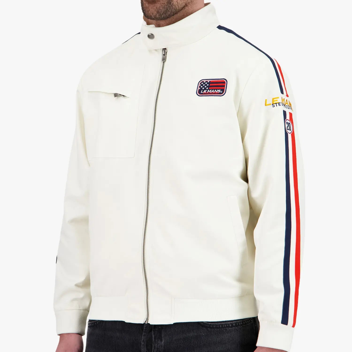 VESTE RACING ÉCRU STEVE MCQUEEN LE MANS -  Klubb