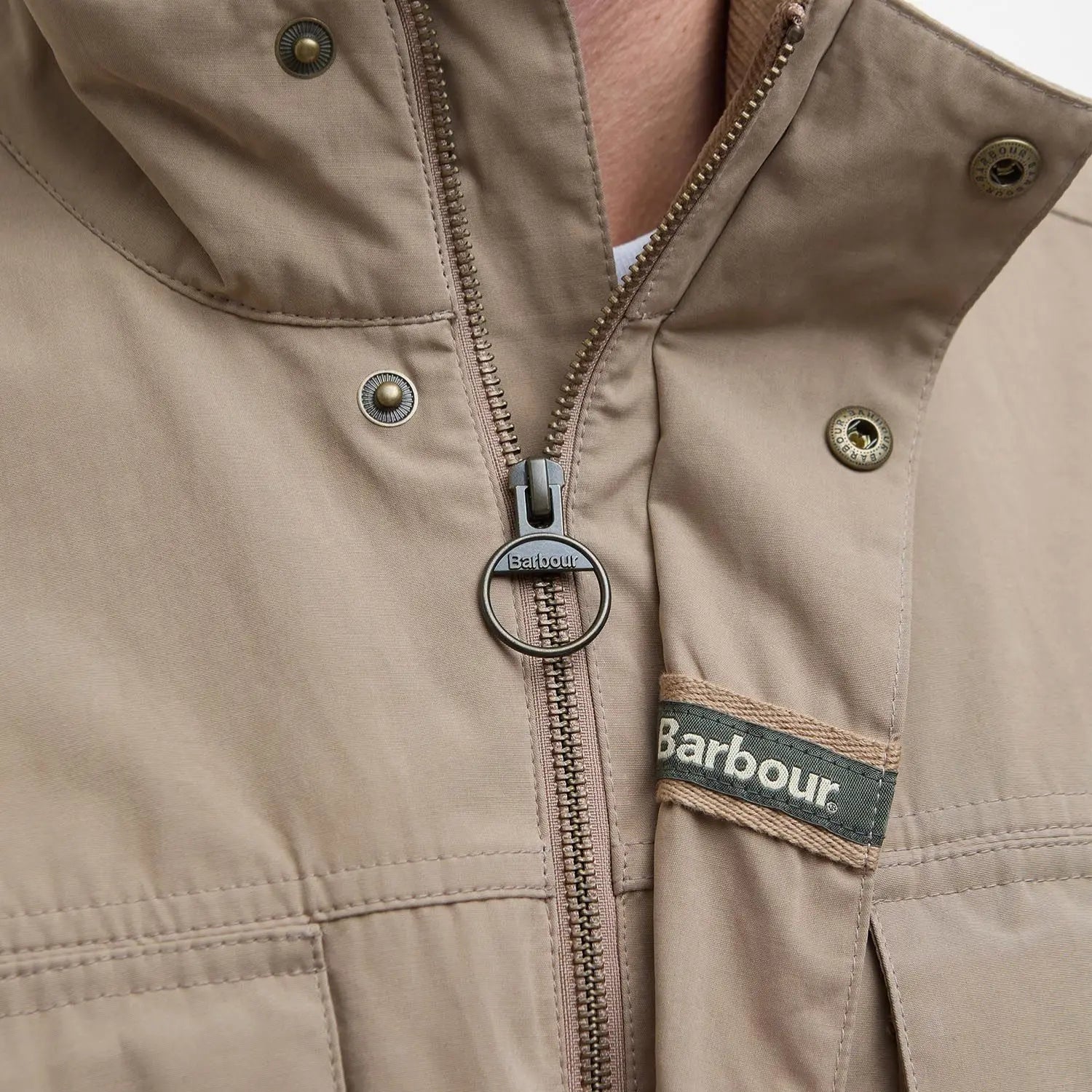 VESTE SANDERLING CASUAL MILITARY BROWN BARBOUR -  Klubb