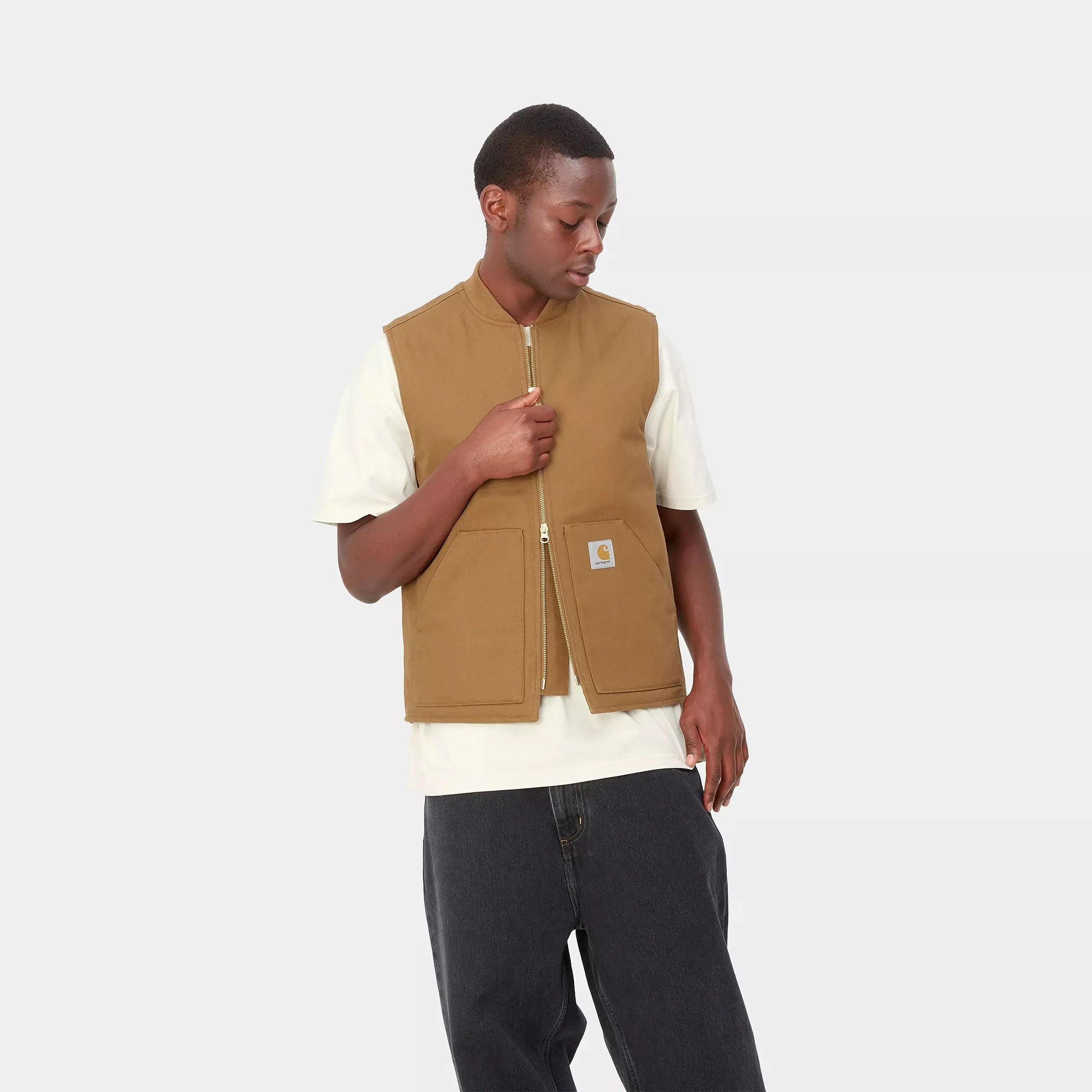VESTE SANS MANCHES - BROWN RIGID CARHARTT WIP -  Klubb