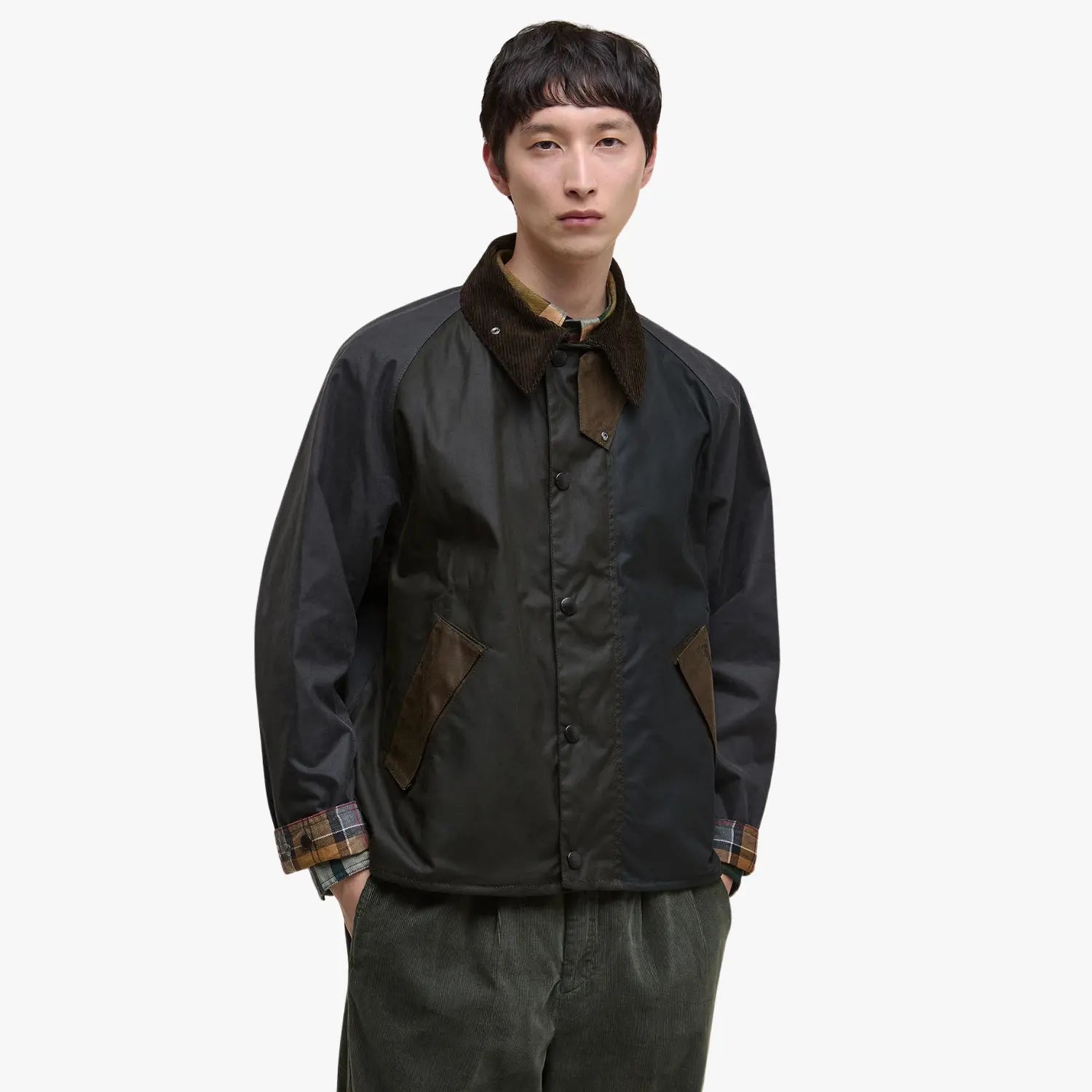 BARBOUR -  VESTE TRANSPORT PATCHWORK SAGE -  Klubb