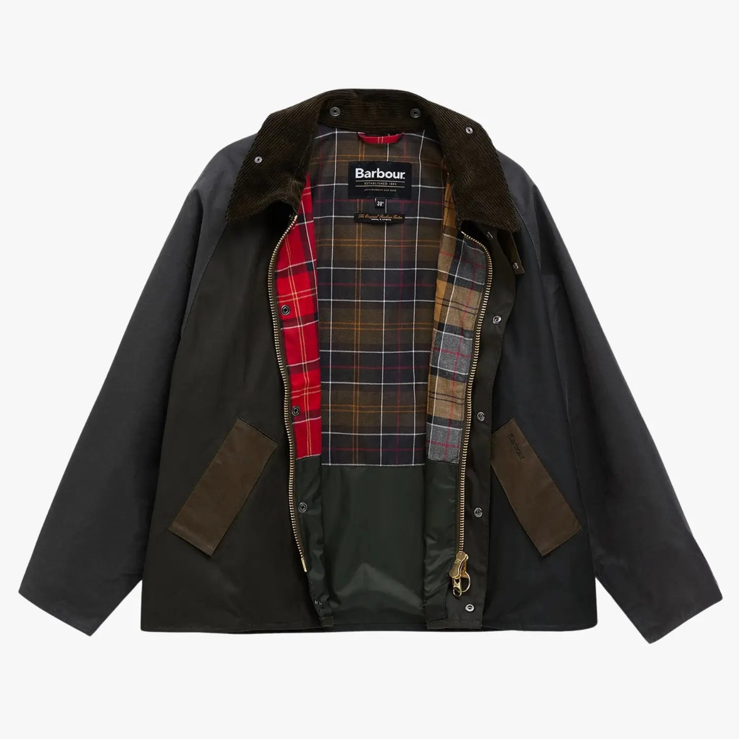 BARBOUR -  VESTE TRANSPORT PATCHWORK SAGE -  Klubb