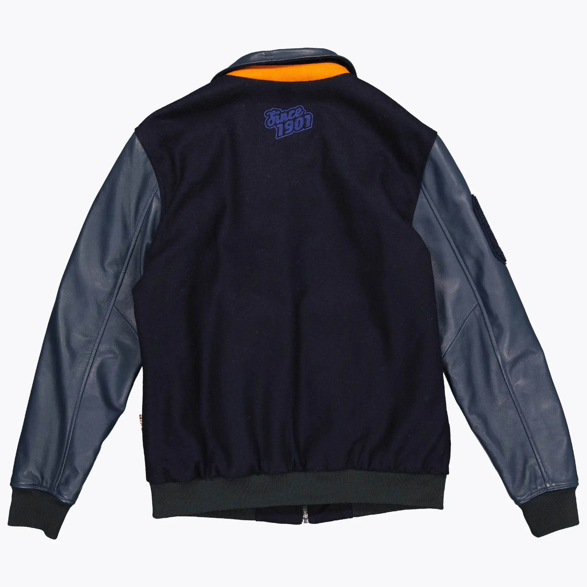 VESTE VARSITY CUIR & LAINE GULF -  Klubb