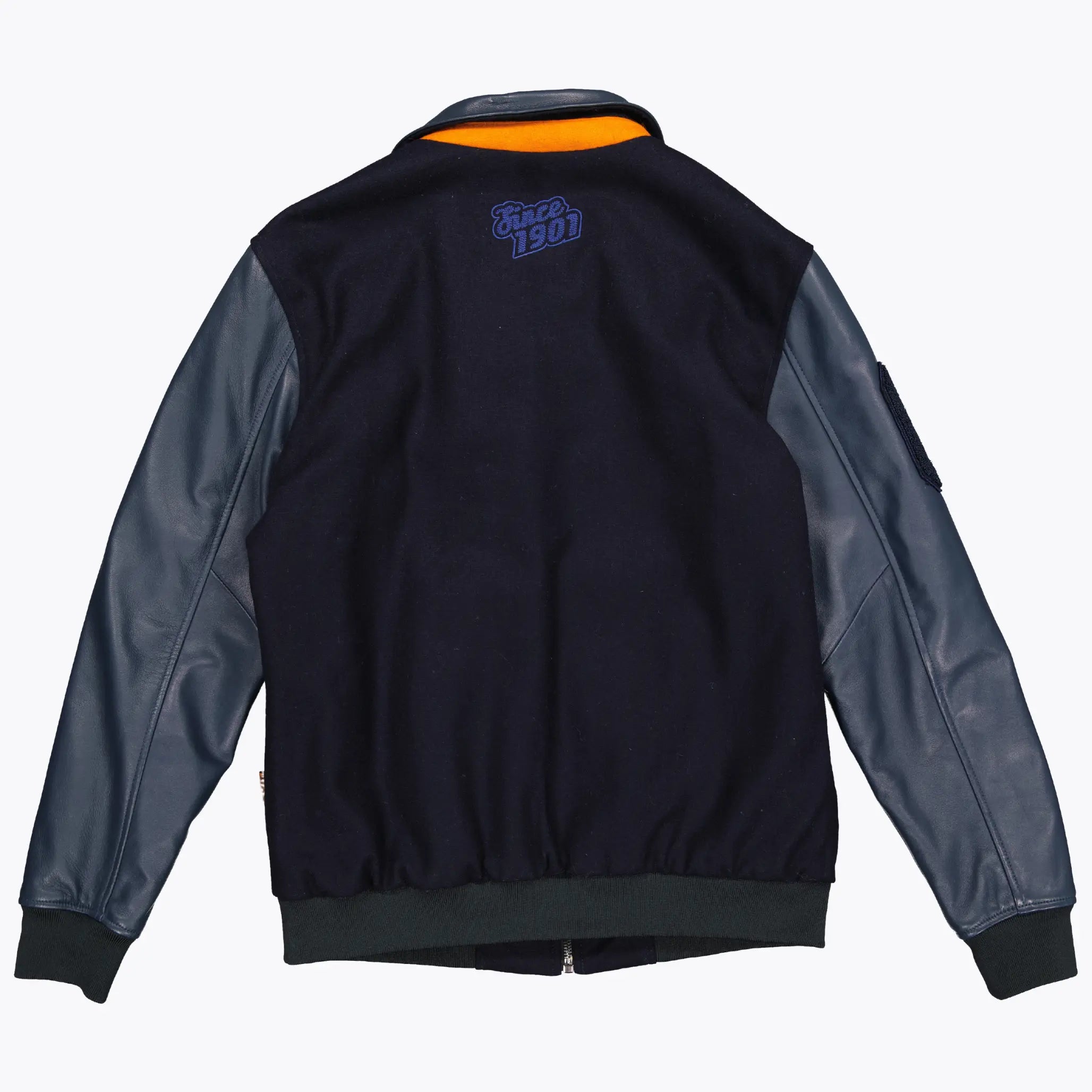 VESTE VARSITY CUIR & LAINE GULF -  Klubb