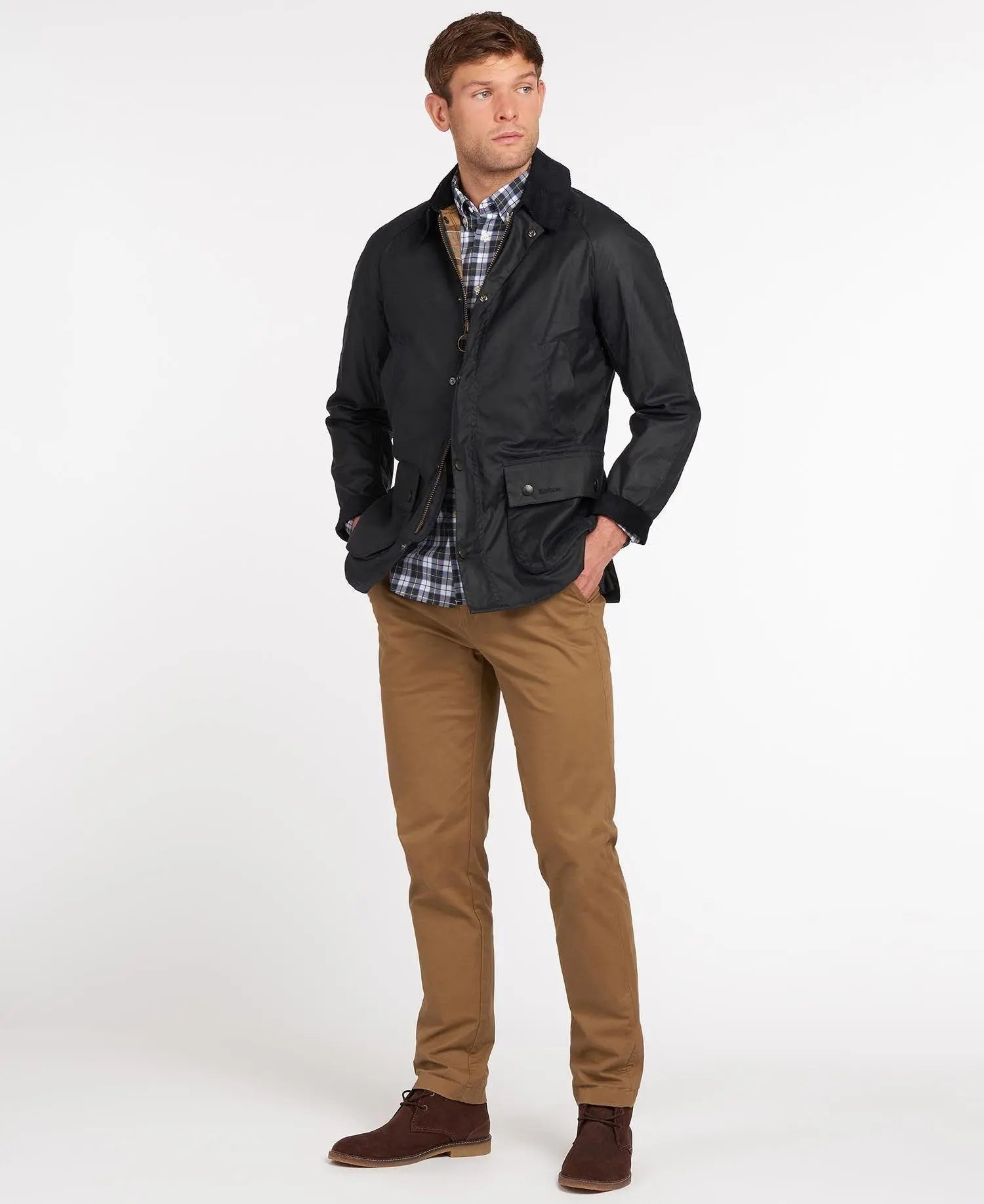 JACKET WAX ASHBY NAVY