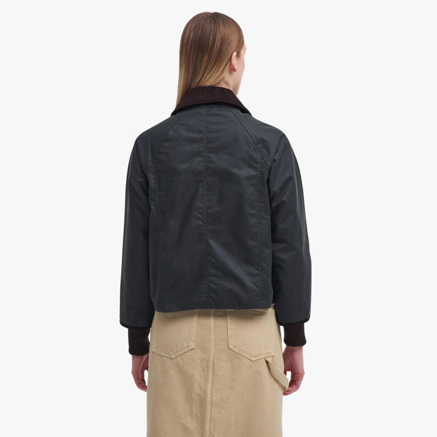 BARBOUR -  VESTE WAX BEADNELL CROPPED SAGE -  Klubb