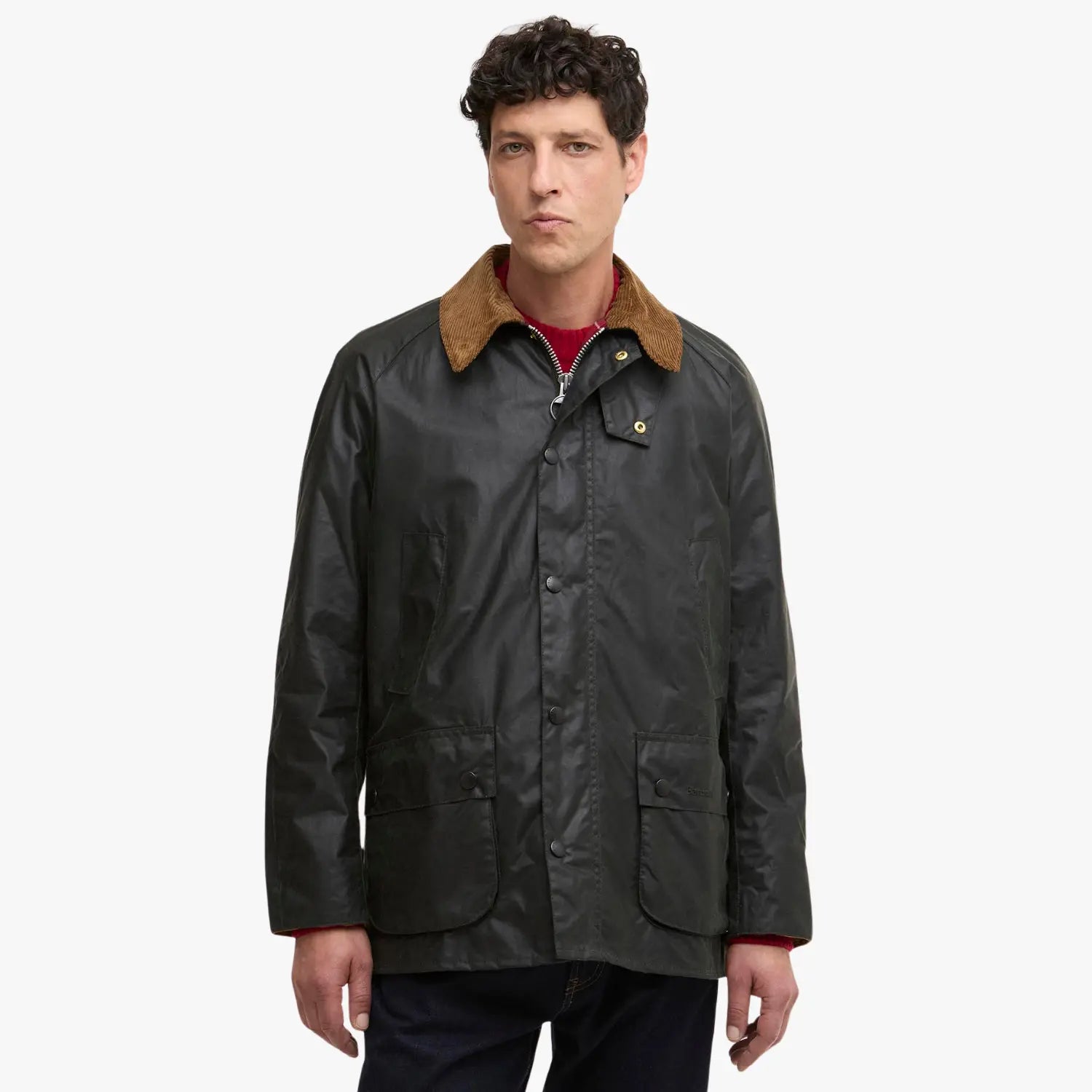 BARBOUR -  VESTE WAX FESTIVE ASHBY - SAGE / WINTER BERRY -  Klubb