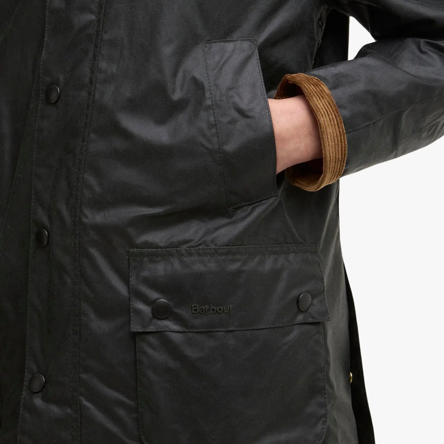 BARBOUR -  VESTE WAX FESTIVE ASHBY - SAGE / WINTER BERRY -  Klubb