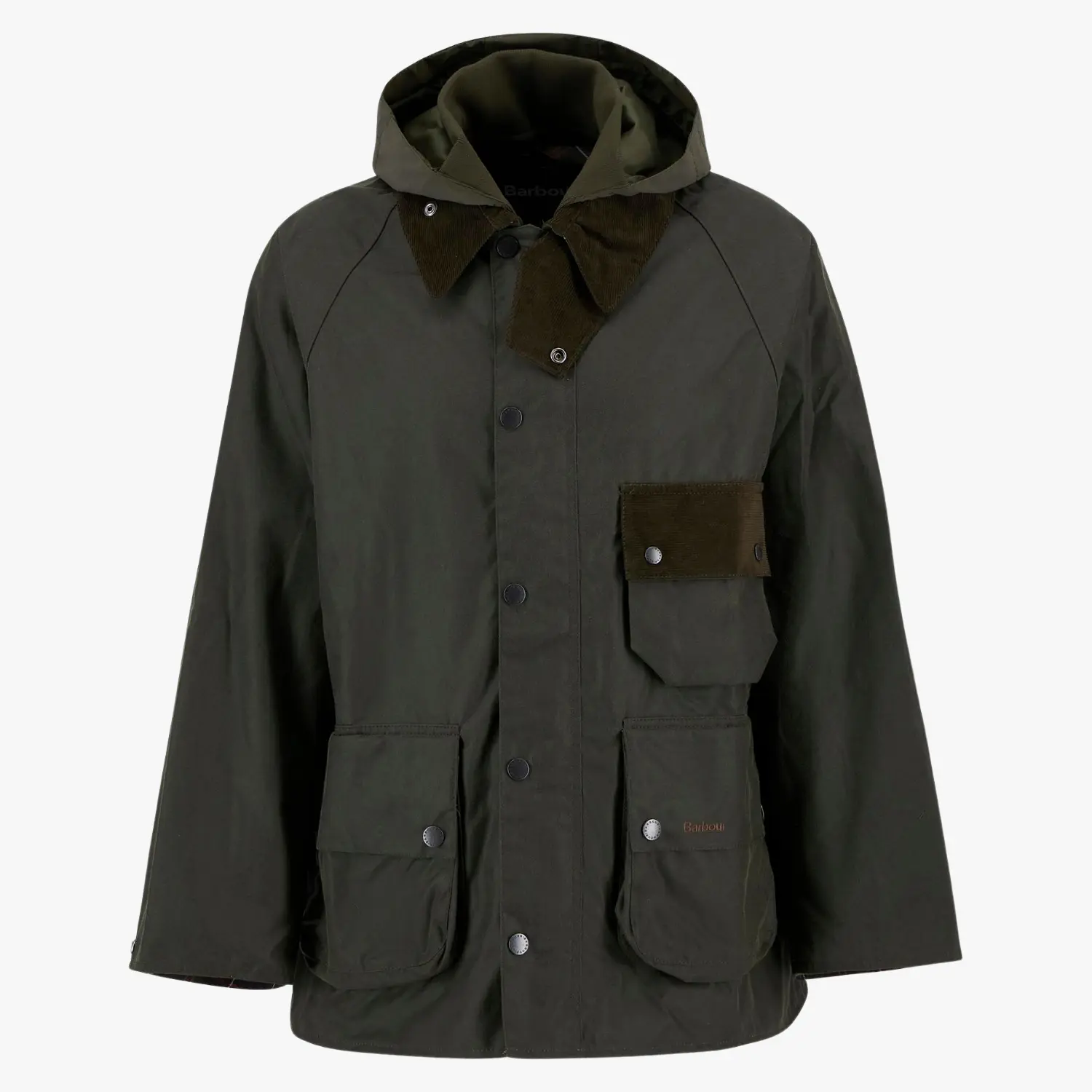 BARBOUR -  VESTE WAX MODIFIED SOLWAY - OLIVE -  Klubb