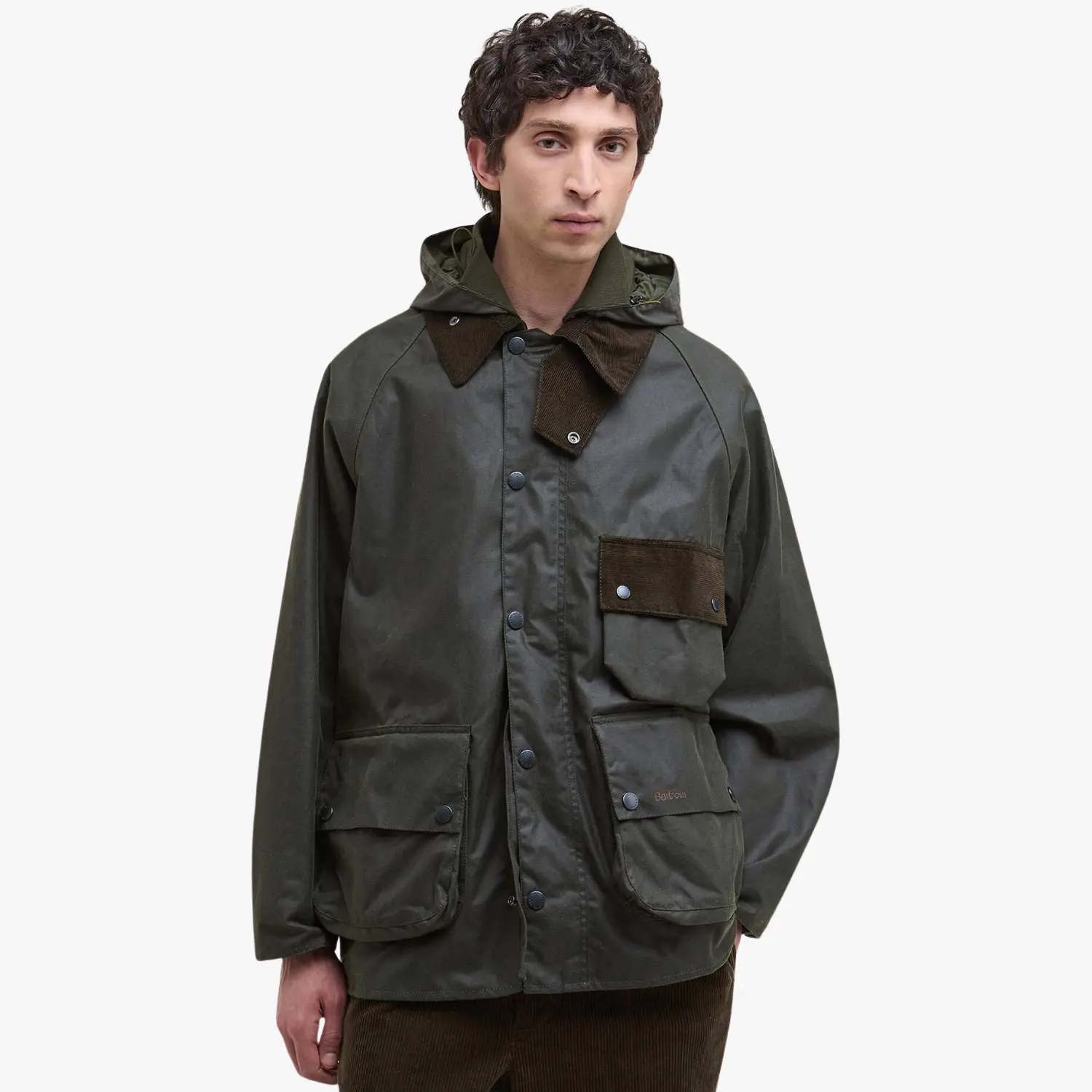 BARBOUR -  VESTE WAX MODIFIED SOLWAY - OLIVE -  Klubb