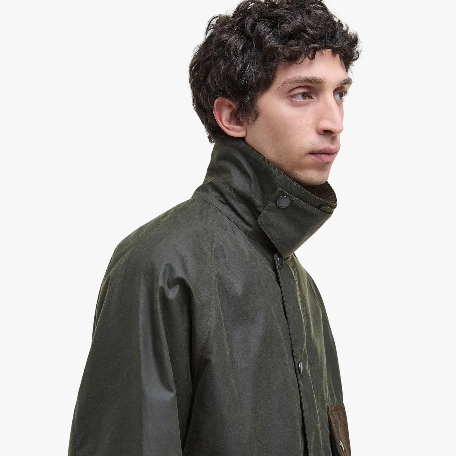 BARBOUR -  VESTE WAX MODIFIED SOLWAY - OLIVE -  Klubb