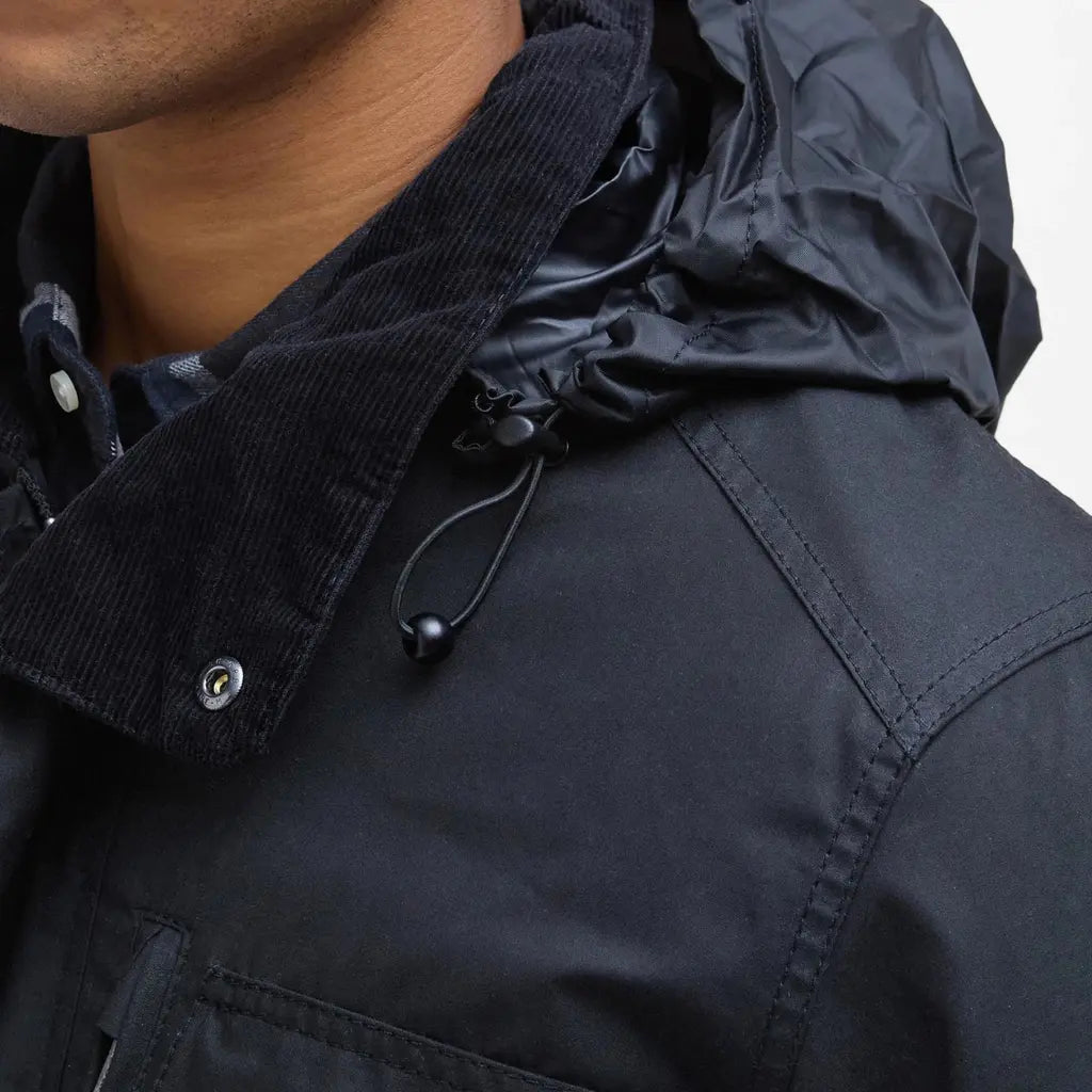 BARBOUR -  VESTE WAX SAPPER NOIR -  Klubb
