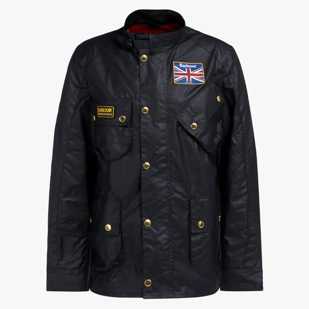 BARBOUR INTERNATIONAL -  VESTE WAX UNION JACK INTERNATIONAL -  Klubb
