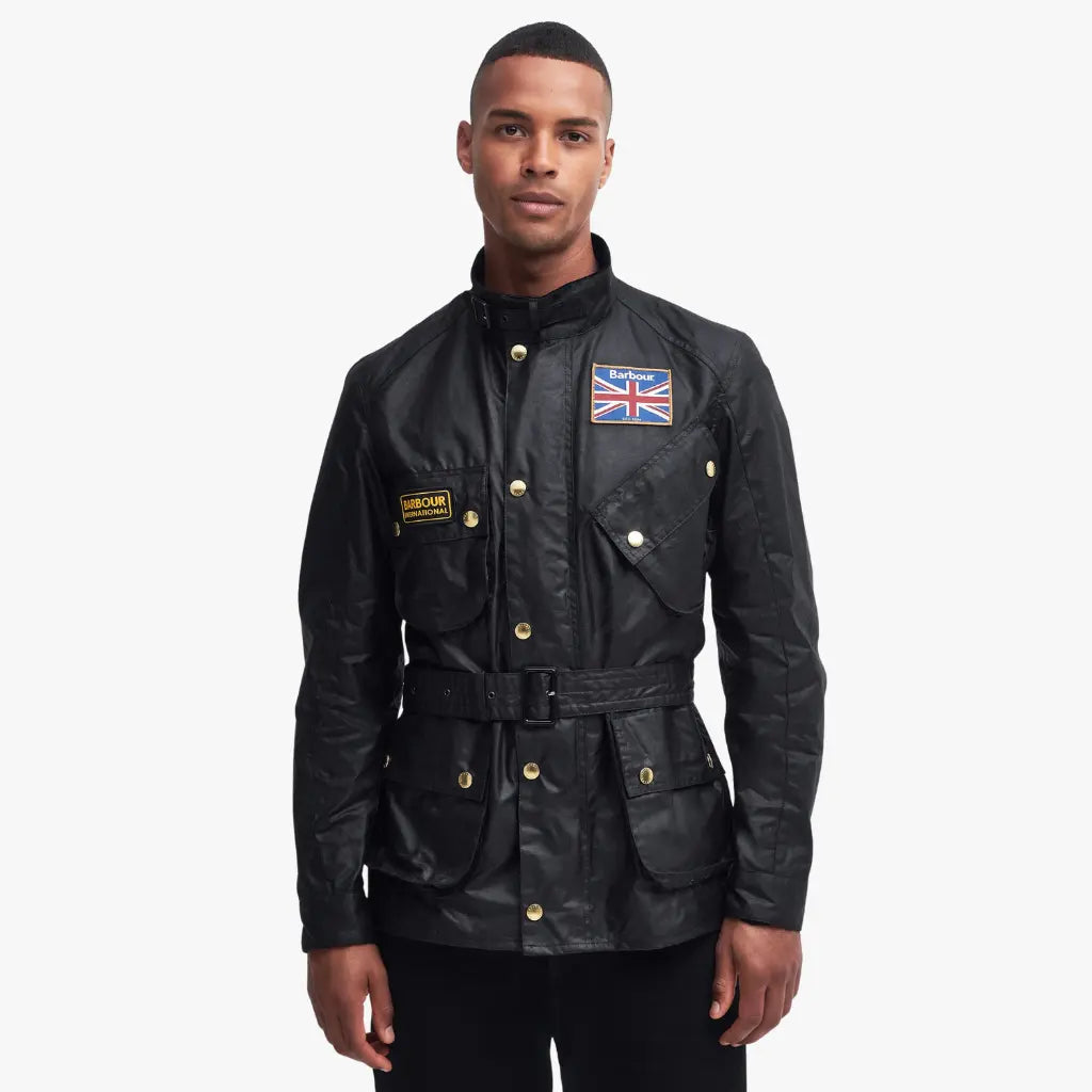 BARBOUR INTERNATIONAL -  VESTE WAX UNION JACK INTERNATIONAL -  Klubb