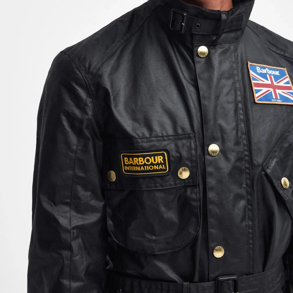 BARBOUR INTERNATIONAL -  VESTE WAX UNION JACK INTERNATIONAL -  Klubb