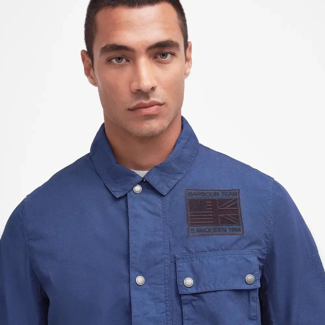 BARBOUR INTERNATIONAL -  VESTE WORKER STEVE MCQUEEN BLUE -  Klubb
