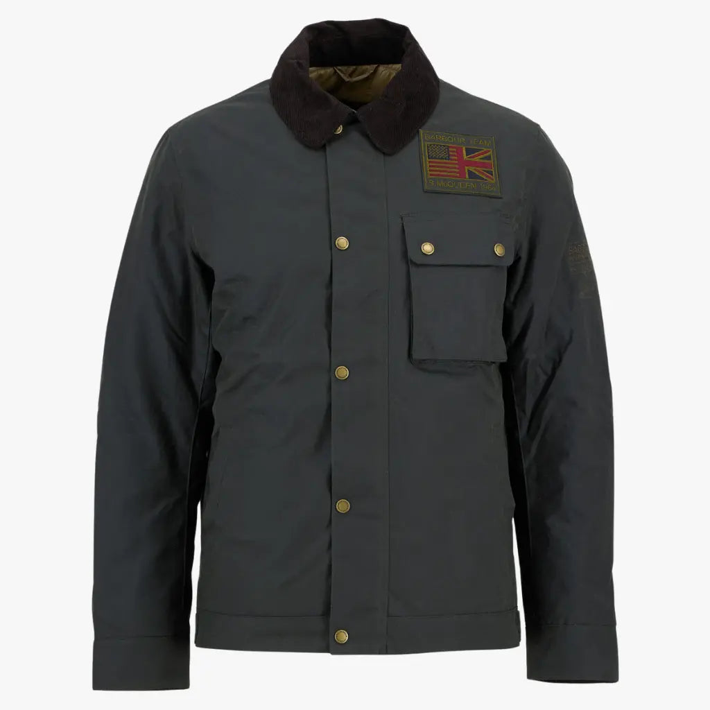 BARBOUR INTERNATIONAL -  VESTE WORKERS WAX STEVE MCQUEEN SAGE -  Klubb