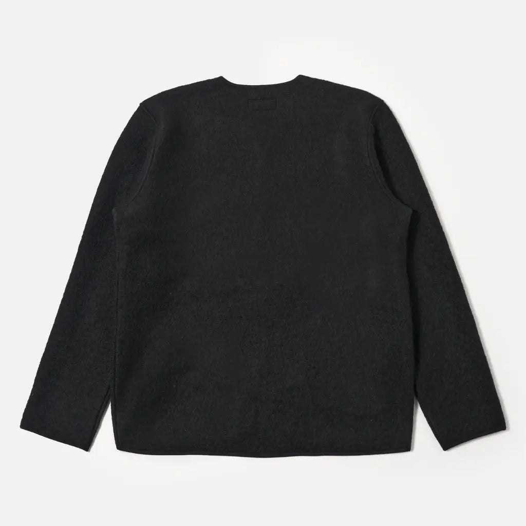 UNIVERSAL WORKS -  VESTE ZIP LINER LAINE BLACK -  Klubb