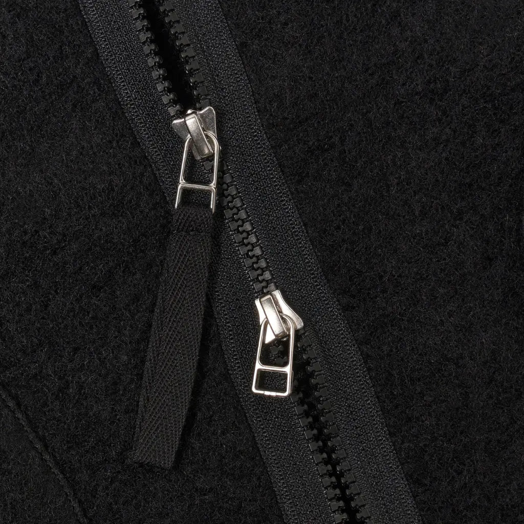 UNIVERSAL WORKS -  VESTE ZIP LINER LAINE BLACK -  Klubb