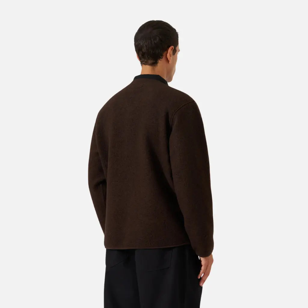 UNIVERSAL WORKS -  VESTE ZIP LINER LAINE BROWN -  Klubb