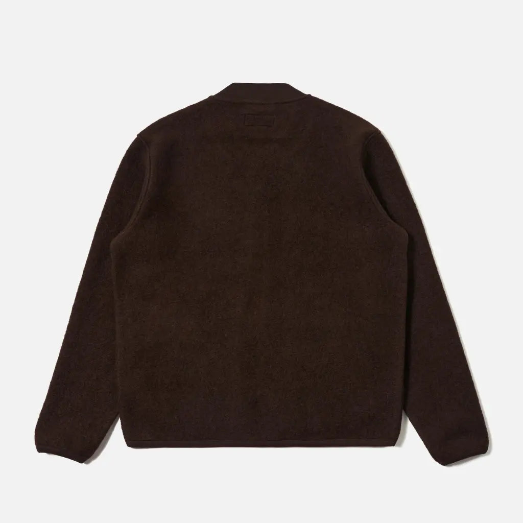UNIVERSAL WORKS -  ZIP BOMBER BROWN -  Klubb