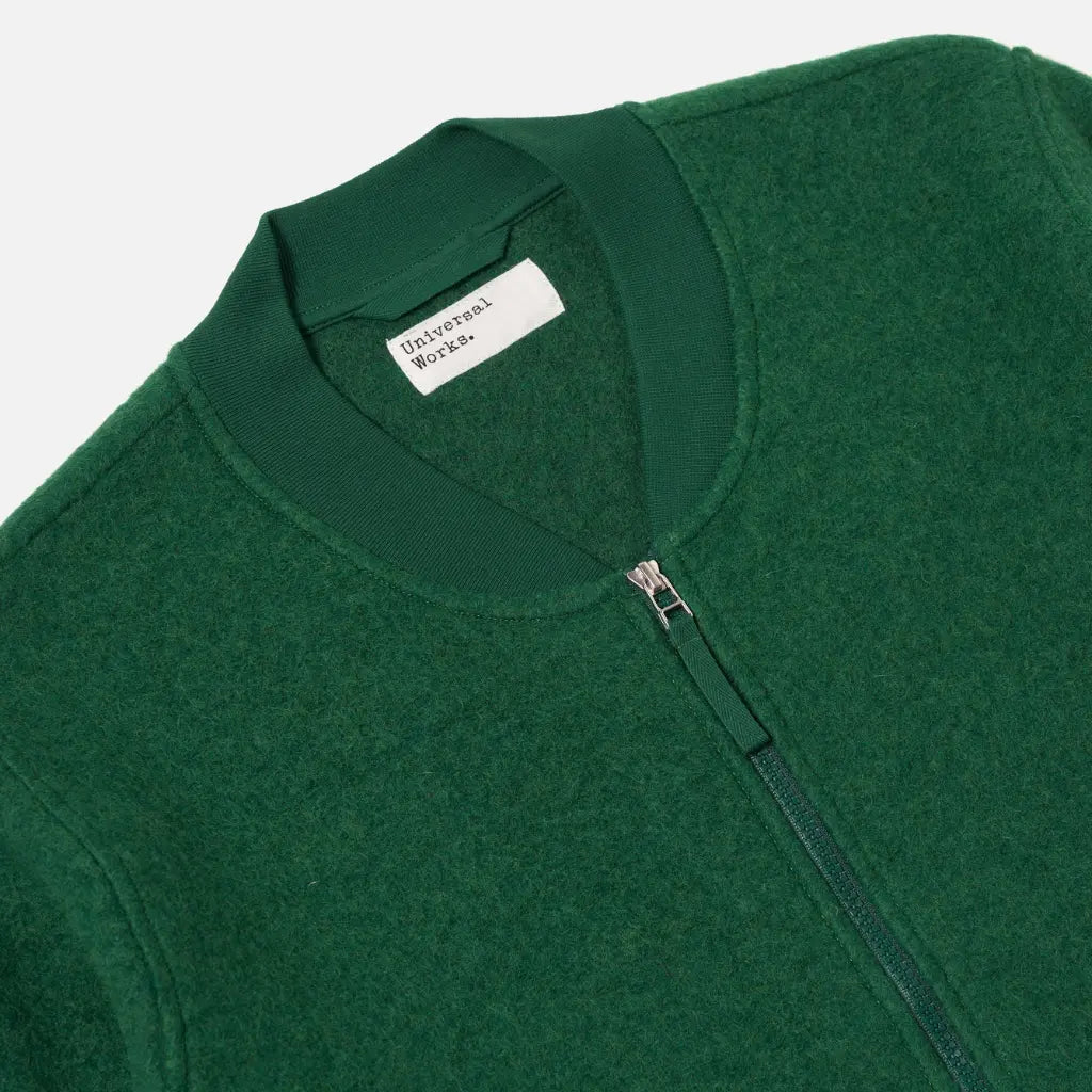 UNIVERSAL WORKS -  ZIP BOMBER GREEN -  Klubb