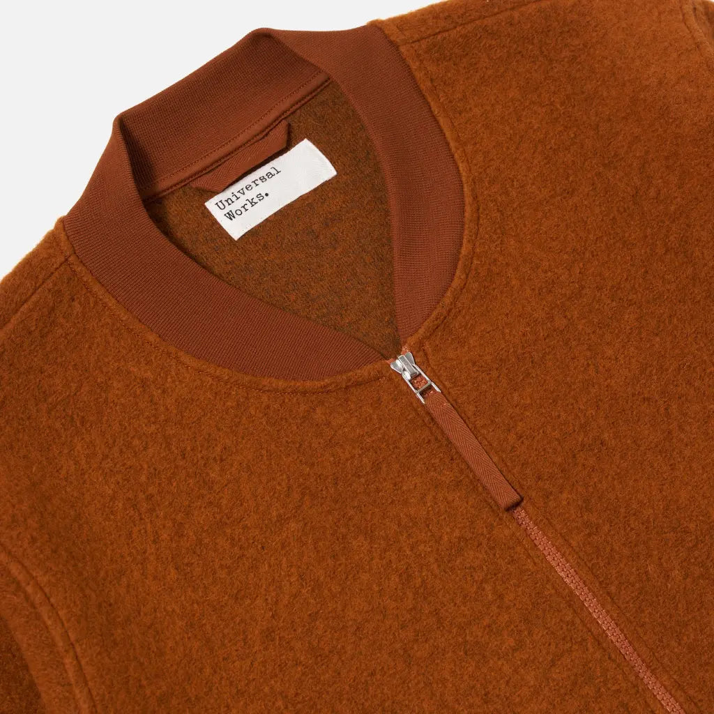 UNIVERSAL WORKS -  ZIP BOMBER RUST -  Klubb