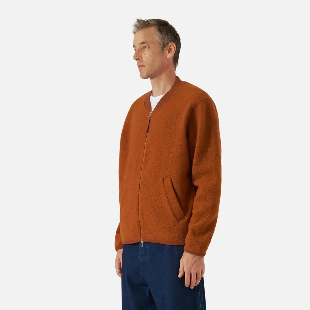 UNIVERSAL WORKS -  ZIP BOMBER RUST -  Klubb