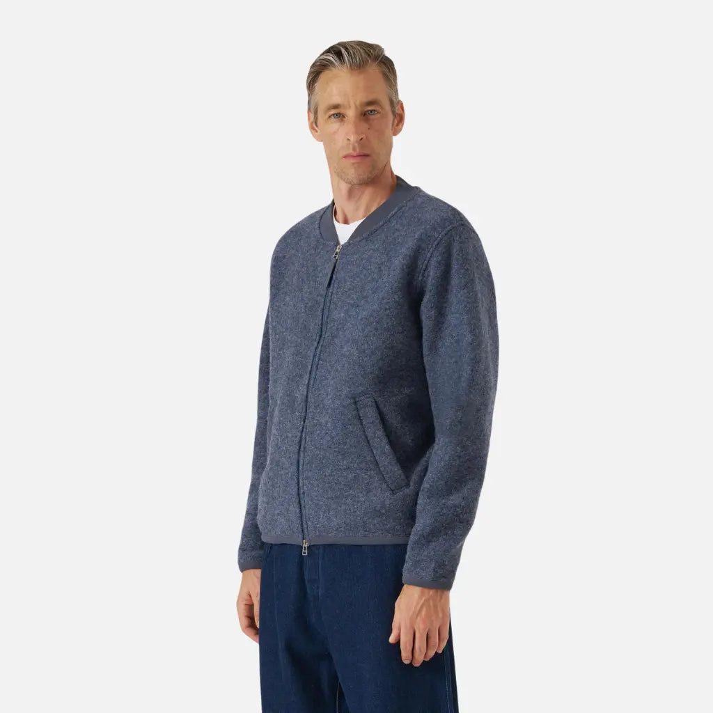 UNIVERSAL WORKS -  ZIP BOMBER SLATE -  Klubb