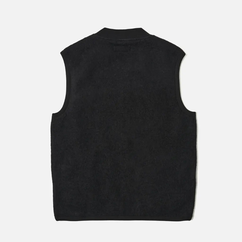 UNIVERSAL WORKS -  ZIP WAISTCOAT BLACK -  Klubb