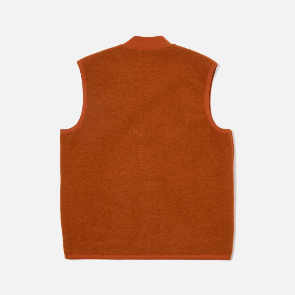 UNIVERSAL WORKS -  ZIP WAISTCOAT RUST -  Klubb