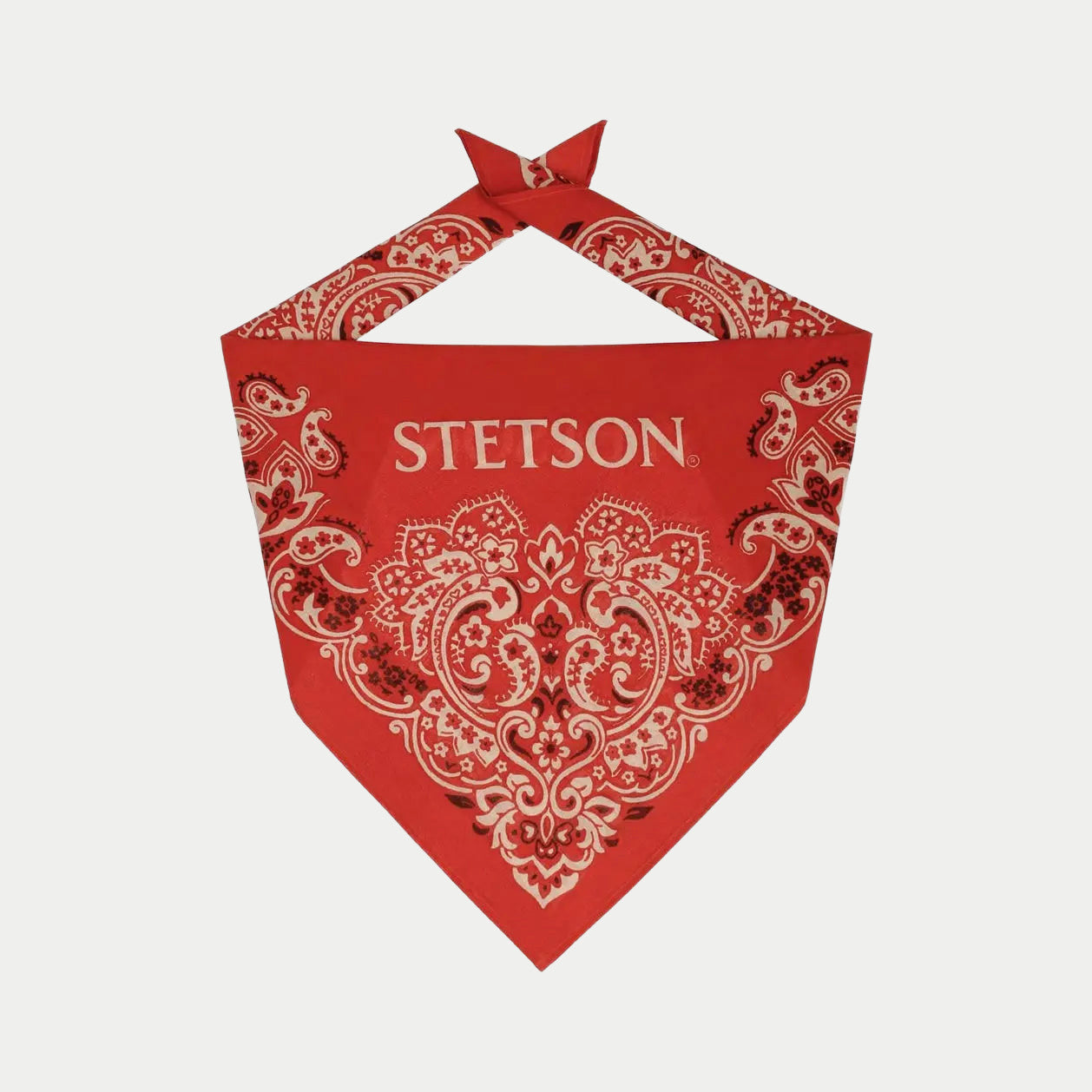 Bandana Paisley - Rouge - Stetson - détail 2