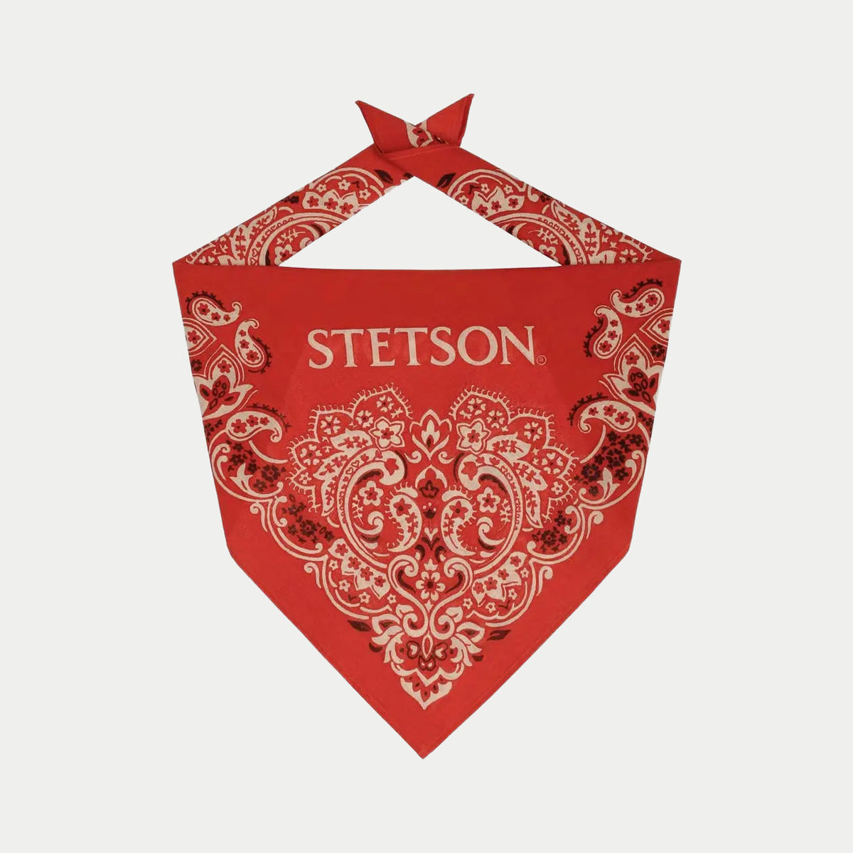 Bandana Paisley - Rouge - Stetson - détail 2