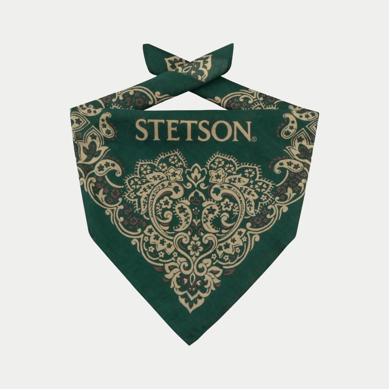 Bandana Paisley - Vert - Stetson - détail 2