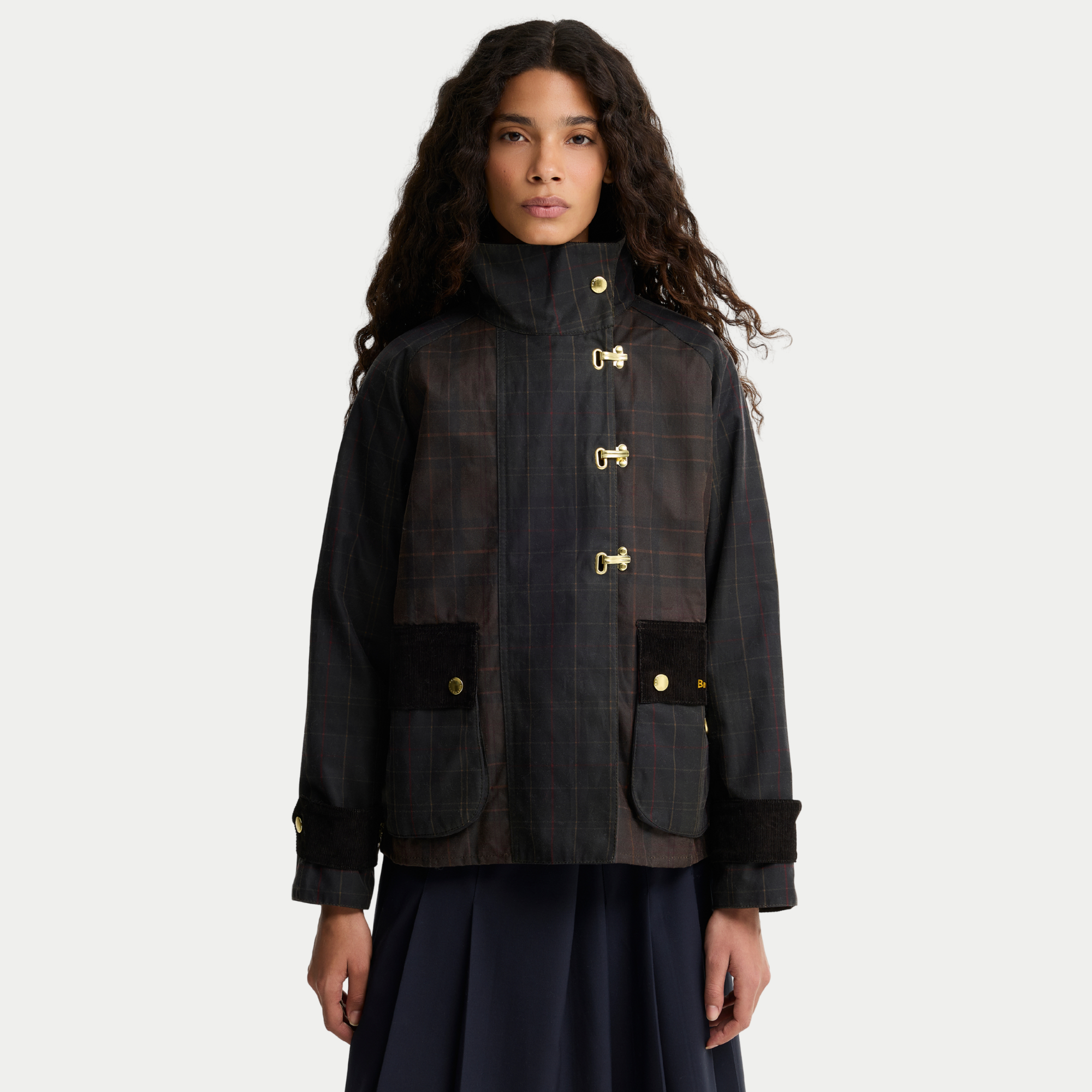 Veste Hazelwood - Tartan Olive Foncé