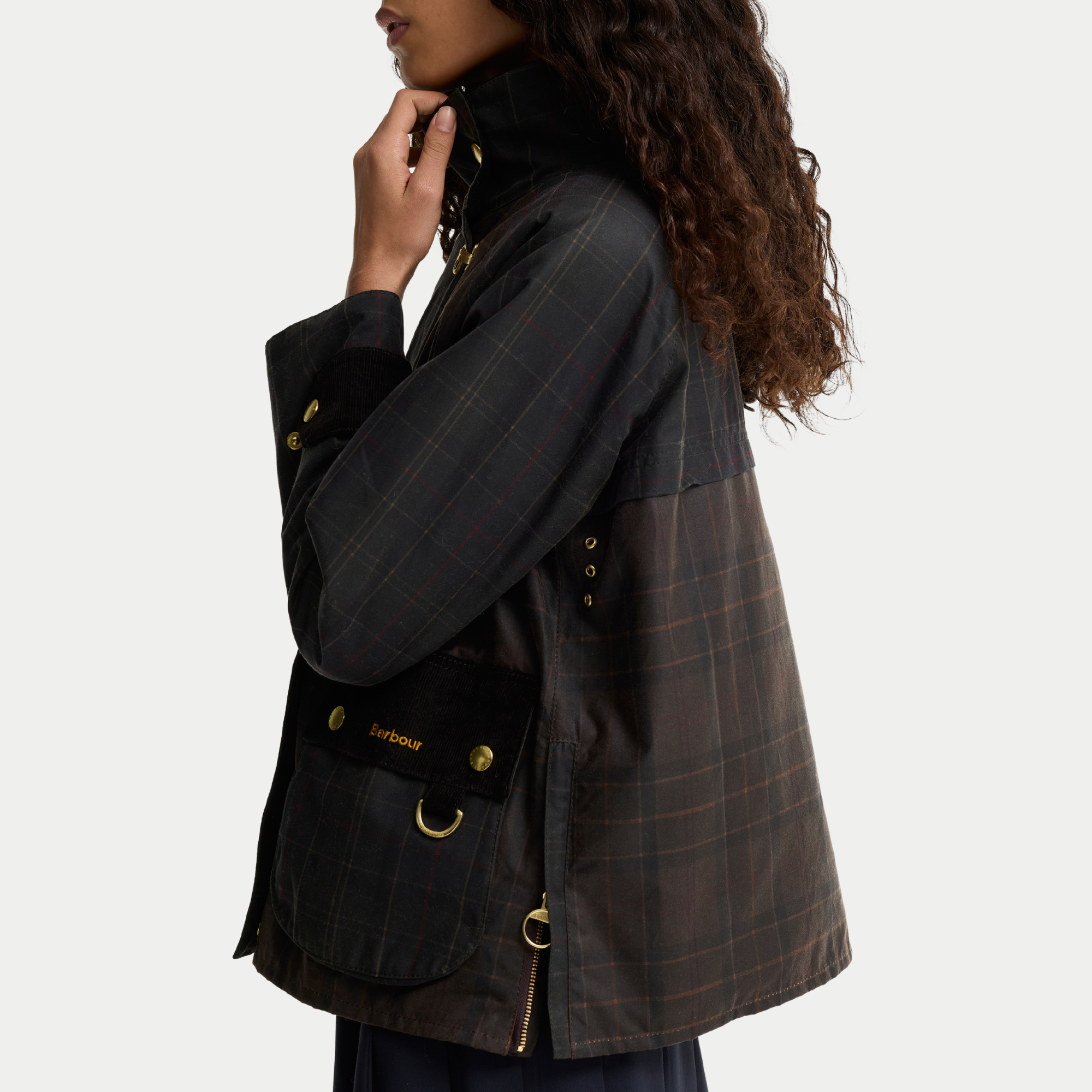 Veste Hazelwood - Tartan Olive Foncé