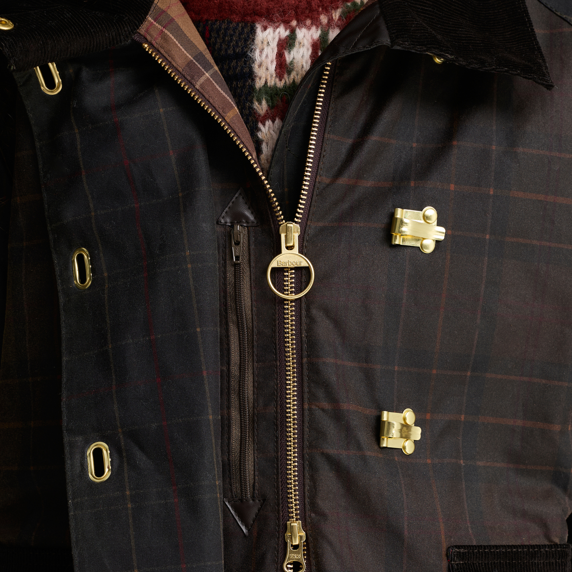 Veste Hazelwood - Tartan Olive Foncé