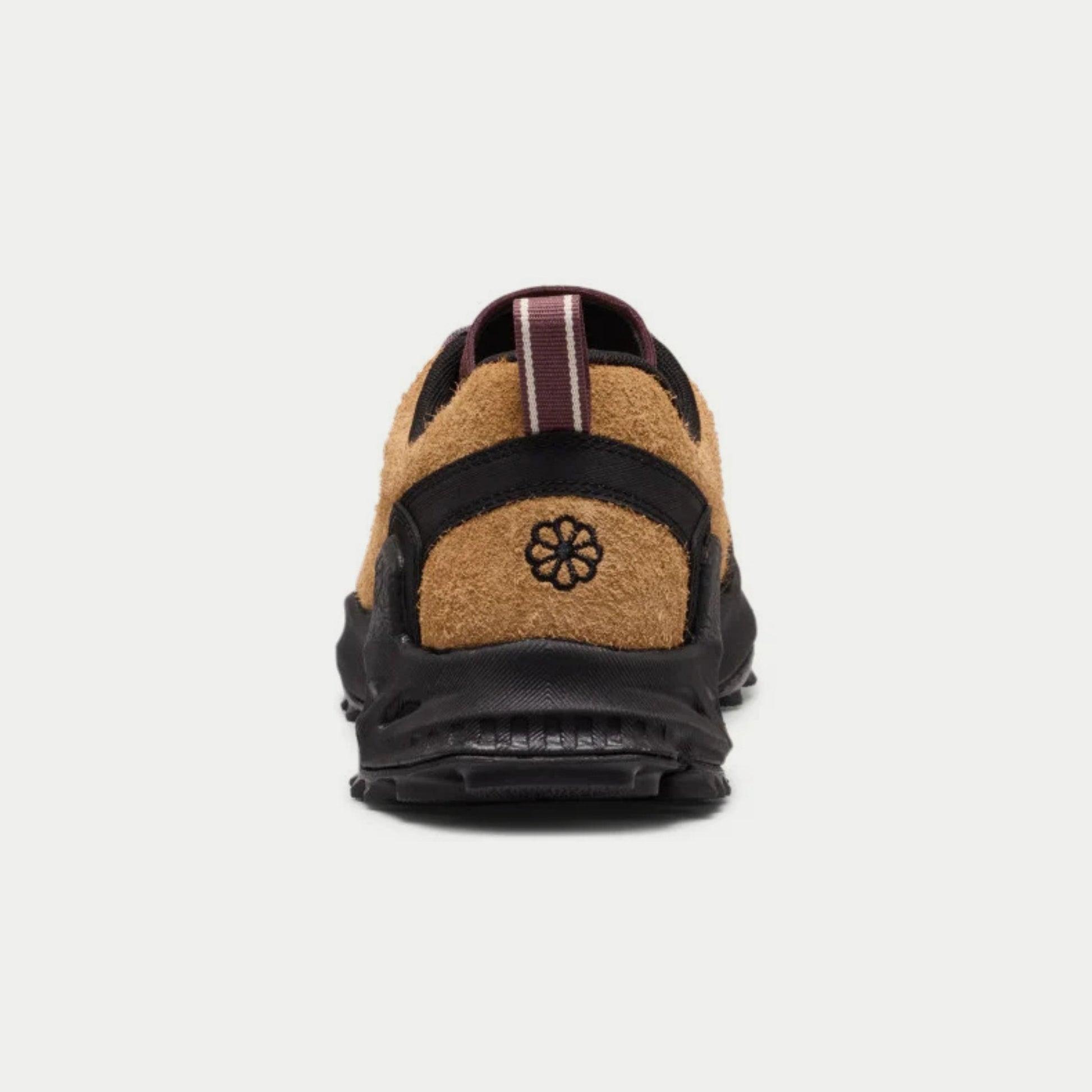 Baskets Jasper Zionic Chipmunk KEEN - vue arrière, logo fleur brodé et tirant de talon rayé bordeaux