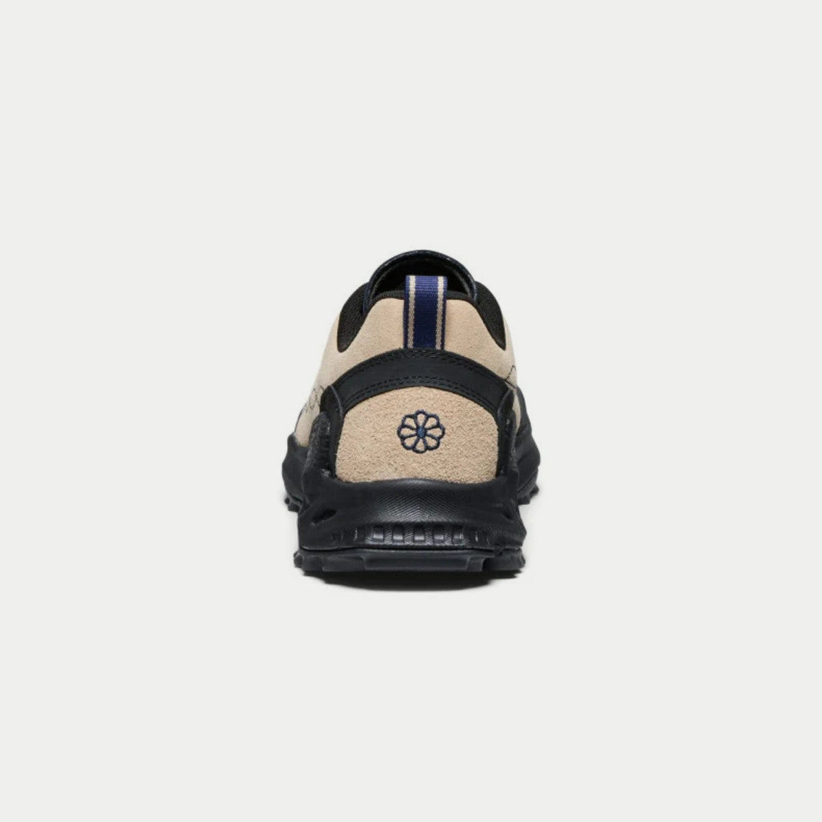 Baskets Jasper Zionic Safari KEEN - vue arrière, tirette de talon rayée bleu marine et rosace brodée