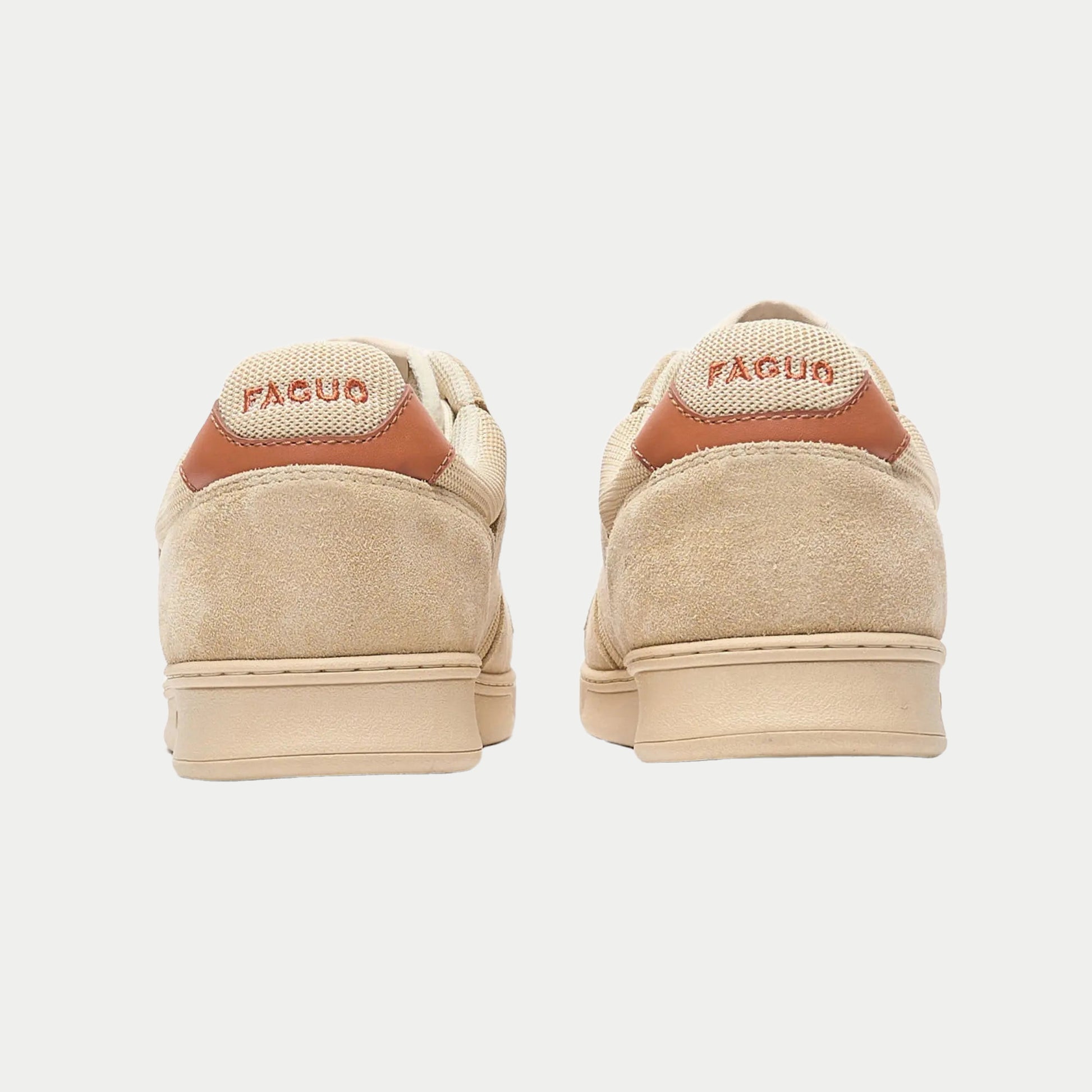 Baskets Palmer - Beige et Rouille - Faguo - détail 6
