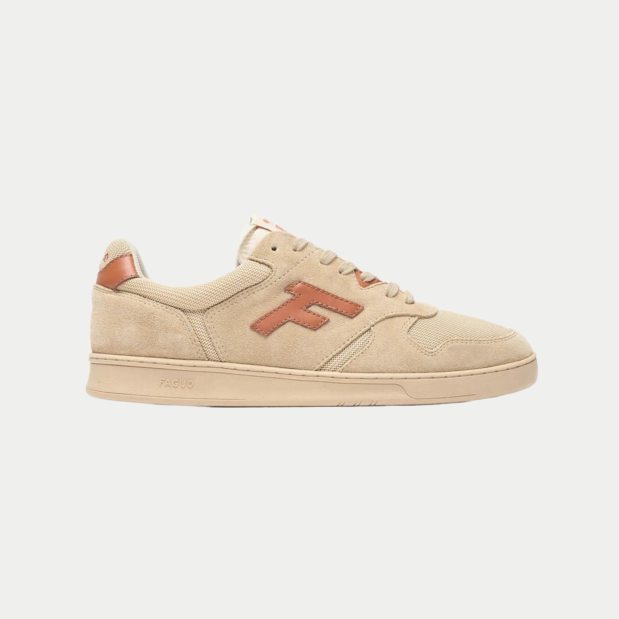 Baskets Palmer - Beige et Rouille - Faguo