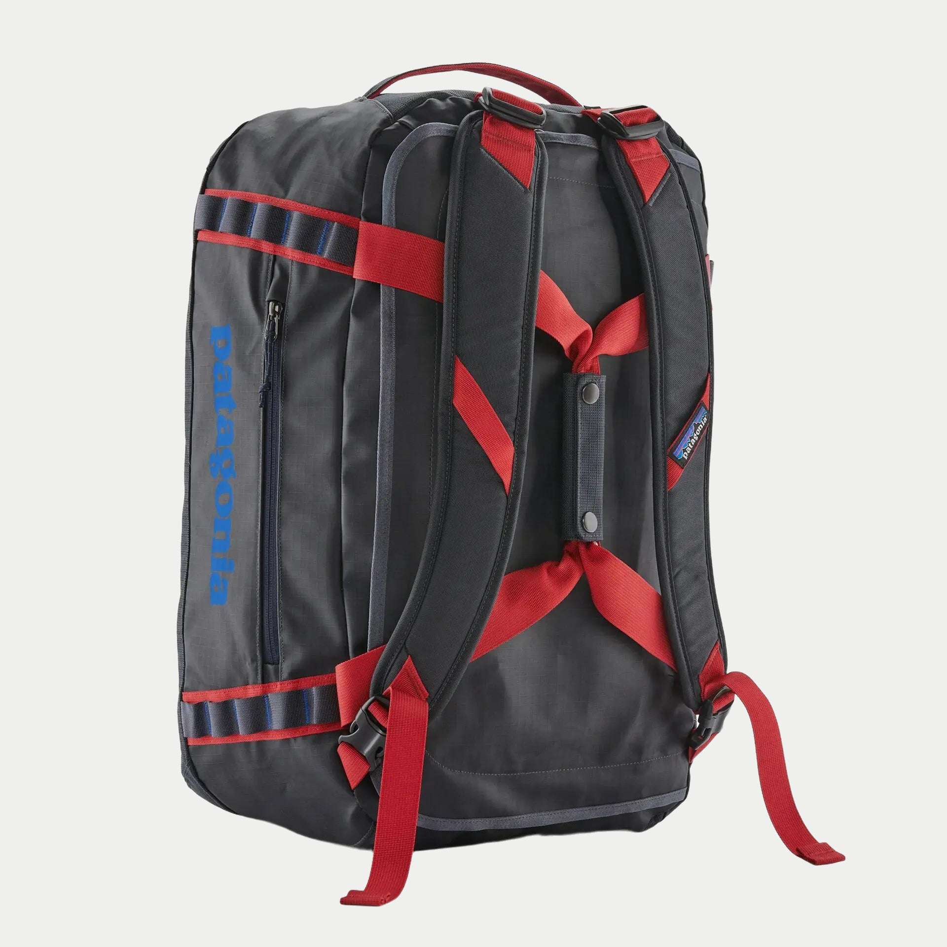 Black Hole Duffel 40l - Smolder Blue / Amanita Red - Patagonia - détail 4